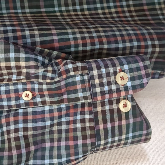 Forsyth of Canada Men's Long sleeve Button Down Non Iron Size Medium Multi plaid - Picture 5 of 11